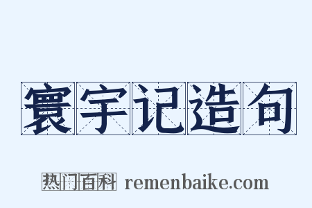 寰宇记造句是什么意思的图片